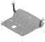 Защита двигателя, Защита коробки переключения передач (кпп) АвтоСтандарт для KIA Sportage R 2023 - н.в. арт. 51004