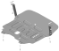 Защита двигателя, Защита коробки переключения передач (кпп) АвтоСтандарт для KIA KX3 2019 - 2023 арт. 51003