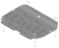 Защита двигателя, Защита коробки переключения передач (кпп) АвтоСтандарт для Jac J7 2020 - н.в. арт. 58301