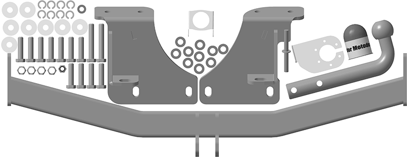 Фаркоп MOTODOR для Ford Explorer 2012 - 2015 арт. 90704-A