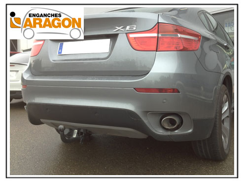 Фаркоп Aragon для BMW X6 (e71, E72) 2012 - 2014 арт. E0806BA (Горизонтальный, условно-съемный шар)
